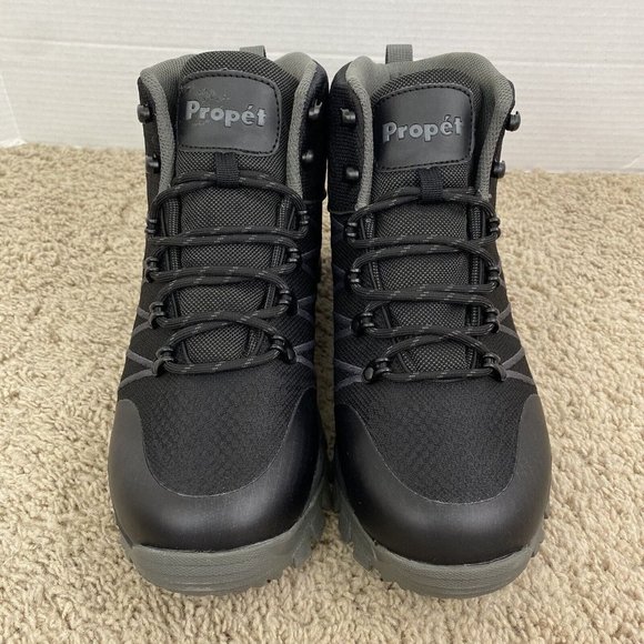 Propet Traverse‎ Hiking Boots Waterproof Mens 10.5 Black/Dark Grey MBA042K NIB